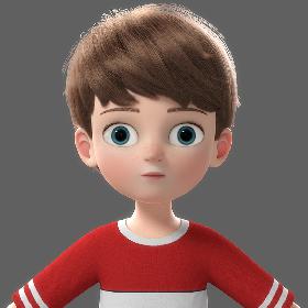 Cartoon Boy NoRig 3D model
